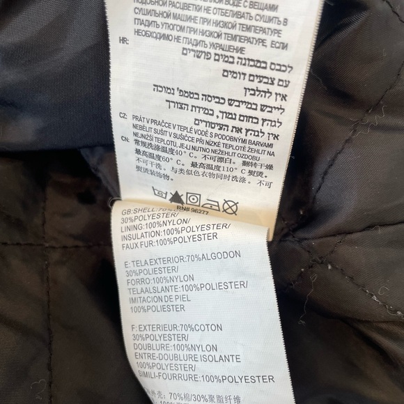 Vans Faux Fur Trim Bomber Jacket Women Sz Medium Full Zip Brown/Gray Lined - Picture 5 of 12